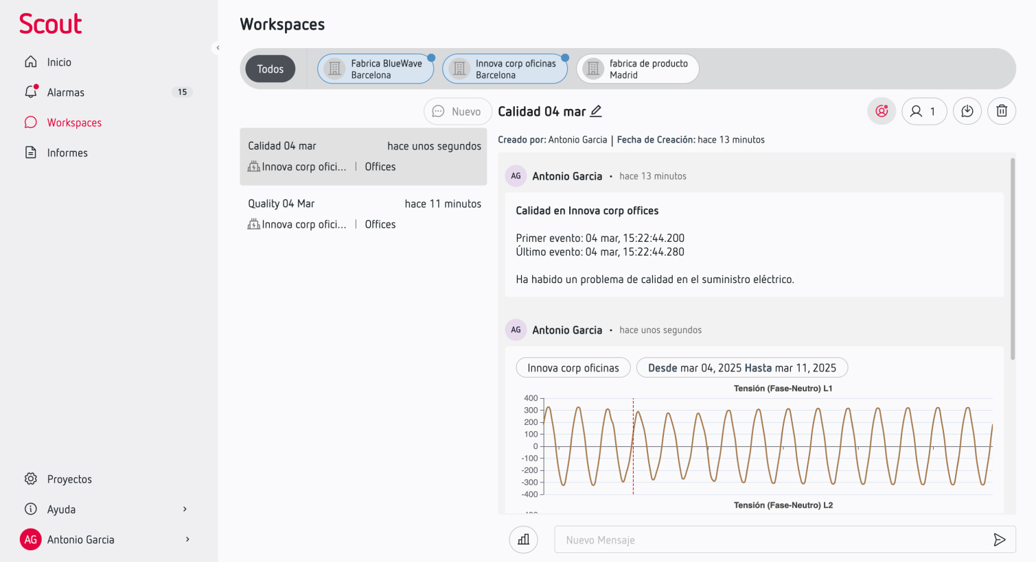 Scout workspaces